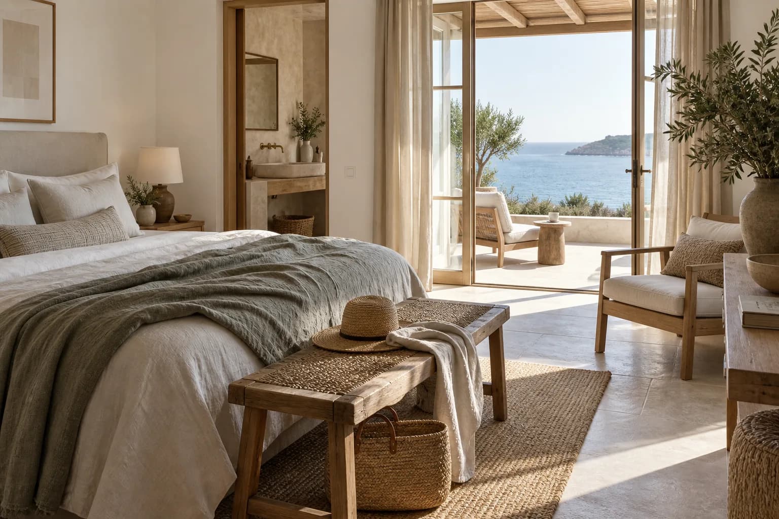 Completed coastal bedroom renovation